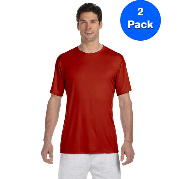 Hanes - Mens Cool DRI TAGLESS Men's T-Shirt 4820 (2 PACK) - Walmart.com ...