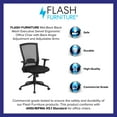 thumbnail image 4 of Flash Furniture Cleo Mid-Back Black Mesh Executive Swivel Ergonomic Office Chair with Back Angle Adjustment and Adjustable Arms, 4 of 8