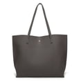 thumbnail image 3 of Dreubea Bolso de hombro de piel sintética suave para mujer, bolso de mano con borlas de gran capacidad, 3 of 5