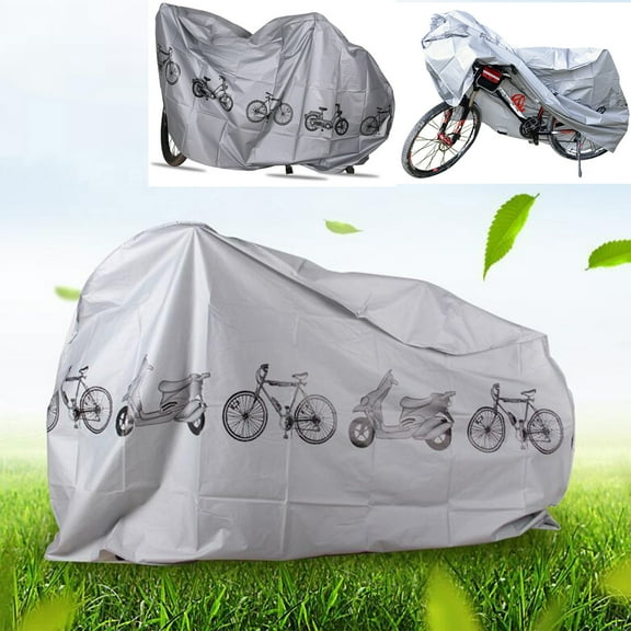 Wuztai Waterproof Bicycle Cover, Rain Wind Proof Bike Cover with Lock Hole for Outdoor Storage, Cycling Gear Protection