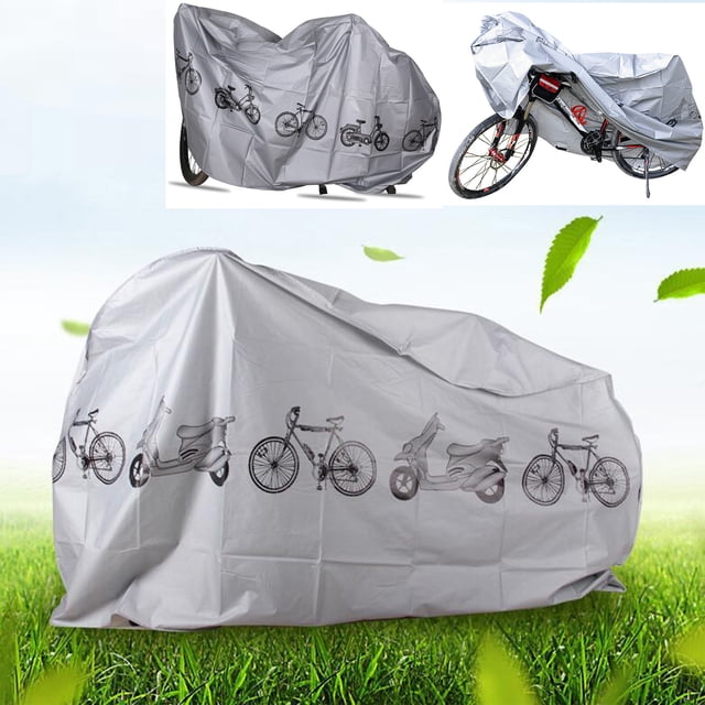 Bicycle Protective Cover | Waterproof Polyester Bike Rain Jacket | Windproof Outdoor Equipment | UV Resistant with Lock Hole | Double Seam Dust Sun Protection | Fits Road & Mountain Bikes | 210x100