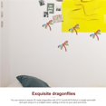 thumbnail image 3 of Bearachild 4 piezas de libélula de metal 3D para decoración de pared de libélula de metal para colgar en la pared para jardín, valla, patio, dormitorio, Decoración del hogar Bearachild HA016583-00, 3 of 6