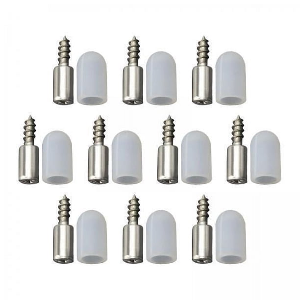 3x 10 Piezas Tornillo Autorroscante Sin Perforación Mini Multifunción Portátil Gran Capacidad de Carga Flexible para Dormitorio Oficina Hotel Puerta D 3 piezas
