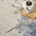 thumbnail image 3 of Nourison Calvin Klein Enchanting Botanical Floral Abstract Area Rug Ivory/Grey/Blue 5'3" x 7'3" 5' x 8', 3 of 8