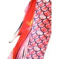 thumbnail image 6 of iEFiEL Womens Halloween Mermaid Costume Shiny Fish Scales Leggings Stretchy Gym Running Tight Pants Red L, 6 of 7