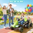 thumbnail image 6 of VIBESPARK 24V Ride on Toys with Remote Control, 3 in 1 Ride on Car, Ride on ATV for Kids with Trailer, 6 Wheel Kids Electric Car w/ Bluetooth, MP3, Music, Pink, 6 of 10
