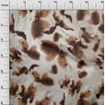 thumbnail image 3 of oneOone Polyester Spandex Brown Fabric Abstract-Blurred Floral Pattern Sewing Fabric By The Yard Printed Diy Clothing Sewing Supplies 56 Inch Wide-8439, 3 of 4