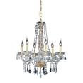 thumbnail image 2 of Elegant Lighting Verona 24" 6 Light Royal Crystal Chandelier, 2 of 2