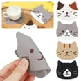 thumbnail image 3 of Non-slip cat-shaped silicone coaster holder cartoon kitchen potting mat, 3 of 6