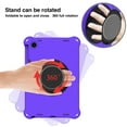 thumbnail image 3 of Kids Friendly Rugged Case for Lenovo Tab M10 Plus (3rd Gen) 10.6" 2022, Heat Dissipation Multi-viewing Angle Stand, 360 Degree Rotation Shock-Absorbing Drop Protection Shoulder Strap, Purple, 3 of 10