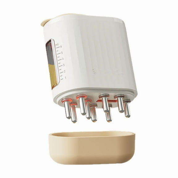 Scalp Massager Comb for Hair Growth, Hair Oil Applicator Brush, Laser Hair Growth Comb with Red Light Mode, Heal Damaged Roots & Scalp, Compact & Easy to Use