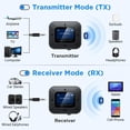 thumbnail image 3 of Transmisor y receptor Bluetooth 5.3 para avión - Adaptador de modo dual, 3 of 8
