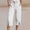 White, variant on Drovellove Women's Plus Size Casual Cotton Linen Shorts with Drawstring and Pockets - Summer Relaxed Fit Bottoms for Lounging or Weekend Errands