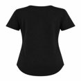 thumbnail image 2 of Playera Simply Basic para Mujer, Henley Manga Corta Negro Talla CH, 2 of 4