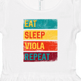 thumbnail image 4 of Inktastic Viola Player Funny Eat Sleep Viola Repeat Girls Toddler Dress, 4 of 5