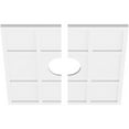 thumbnail image 2 of 26"OD x 6"ID x 9"C x 1"P Rubik Architectural Grade PVC Contemporary Ceiling Medallion, Two Piece, 2 of 11