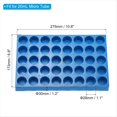 thumbnail image 3 of Gradilla de Viales para Viales de Muestreador Automático, Soporte de Bandeja de Viales Gradilla de Tubos de Ensayo Apilable de 40 Pocillos Soporte de Vial de 20 Ml Azul, 3 of 5