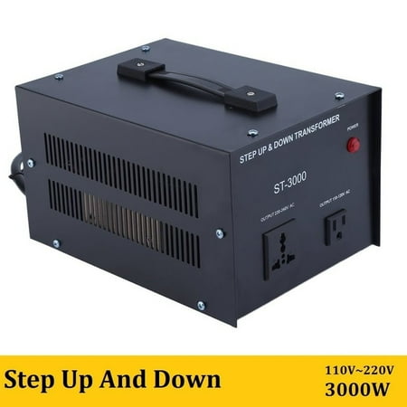 Elc T 3000 Watt Voltage Converter Transformer Step Up Down Elc T 3000 Watt Voltage Converter Transformer Step Up Down Circuit Breaker Protection