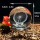 thumbnail image 4 of Bola de cristal de noria tallada de 2,4 pulgadas (60 mm) con soporte de flores plateado, bola de cristal Fengshui para decoración del hogar, 4 of 5