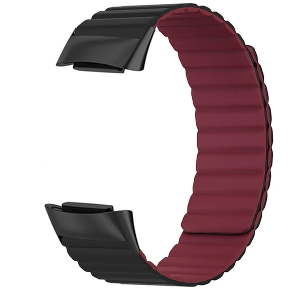 For Charge 6/5 Smartwatch Silicone Wristband Adjustable Magnetic Bracelet Band