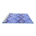 thumbnail image 2 of Ahgly Company Machine Washable Indoor Rectangle Southwestern Blue Country Area Rugs, 7' x 9', 2 of 4