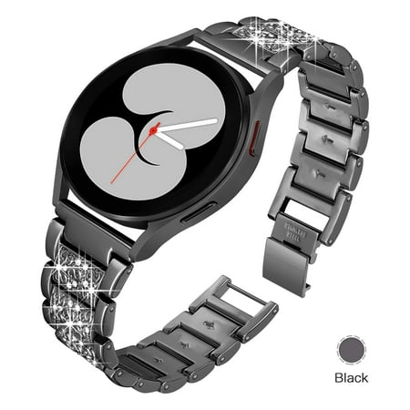 EIHAIHIS 20mm 22mm Bling Stainless Steel Bands for Galaxy Watch 5 4 40mm 44mm /Watch 5 Pro 45mm/Galaxy Watch 4 Classic 42mm 46mm/Samsung Galaxy Watch Active 2 3/Galaxy Watch 3 45mm 46mm Gear S3 46mm