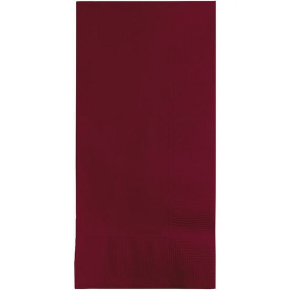 Touch of Color Dinner Napkins, 2-Ply, 1/8 Fold, Burgundy, 50 Ct
