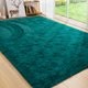 thumbnail image 1 of Alfombra Benron, mullida, verde azulado, 120 x 180 cm, para sala de estar y dormitorio, 1 of 7