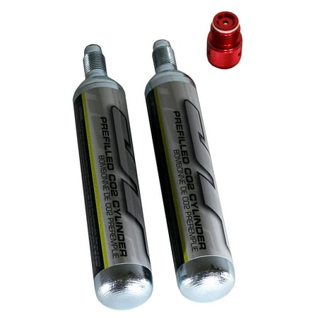 - 90g Co2 Cylinder Cartridge - Crosman 88g Airsource – 90 88 Gram with Adapter for Paintball Guns By JT