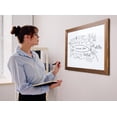 thumbnail image 2 of Real Wooden Framed Magnetic Dry Erase Whiteboard, 18" X 24", Vertical/Horizontal Wall Mount, Includes Black Marker, Eraser and 4 Magnets, by Better Office Products (Rustic Brown), 2 of 5