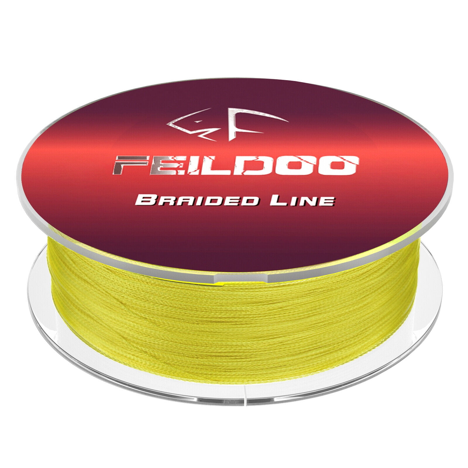 Feildoo Braided Fishing Line,6 lb,547yds, Yellow, Size: 6 lbs