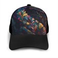 thumbnail image 3 of Naloa Colorful Patterned Snake Adult adjustable Print Baseball Hat, Patchwork curved brim baseball capfor Men and Women, One Size, 3 of 5