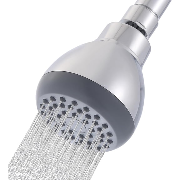 3" High Pressure Shower Head, Powerful Pressure Boosting Rain Showerhead, with Adjustable Swivel Brass Ball Joint for Relaxing and Comfortable Shower Experience (Chrome)