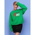 thumbnail image 2 of 4Th July Stripes Flag Sweatshirt Women -Image by Shutterstock, Female Medium, 2 of 4