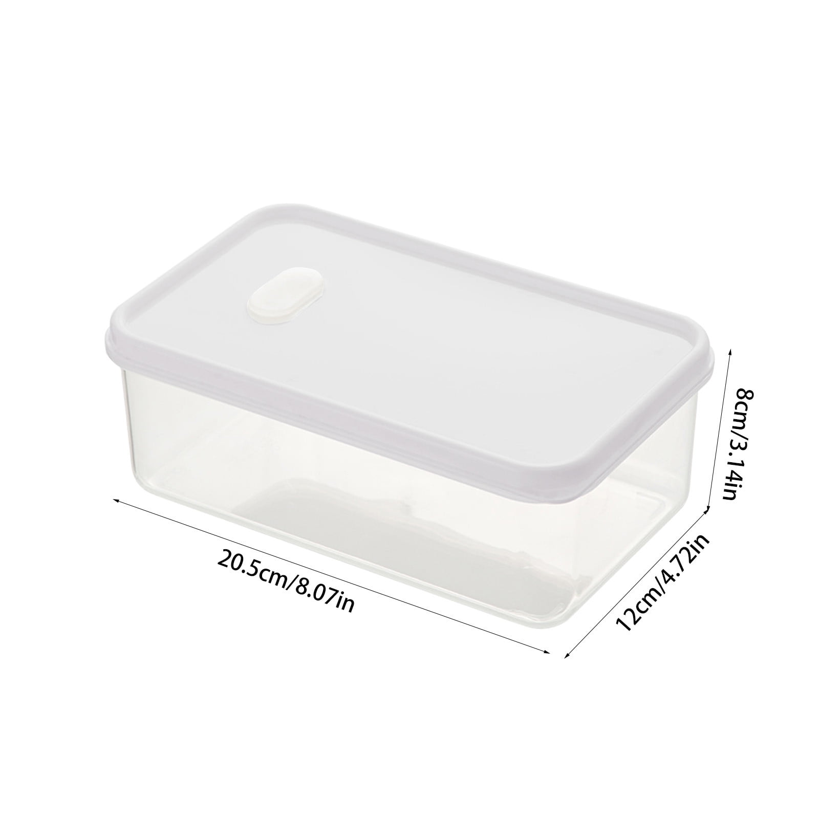 Kitchen Large Capacity Food Storage Box with Lid, Airtight Food Storage Container Plastic Storage Bins Stackable Clear Storage Bins for Home and Office Organization