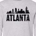 thumbnail image 4 of Inktastic Atlanta Skyline Grunge Long Sleeve Youth T-Shirt, 4 of 5