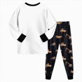 thumbnail image 7 of TOWED22 Toddler Girls Boys Pajamas Cotton Cute Graphics Pjs Sets Long Sleeve Print Jammies Fall Winter Sleepwear 6-24 Months 2t 3t 4t 5t 6t 7t 8t 9t Children(White,3-4 Y), 7 of 7