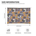thumbnail image 4 of Rocae Spooky Cats And Halloween Pumpkins for Cosmetic Bags for Women Paper Reusable Cosmetic Bag Travel Toiletry Organizer Capacity Multipurpose Zipper Pouch, 4 of 8