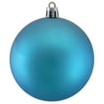 thumbnail image 3 of Northlight Shatterproof Matte Christmas Ball Ornaments 2.5" (60mm) - Turquoise Blue  - 60ct, 3 of 4