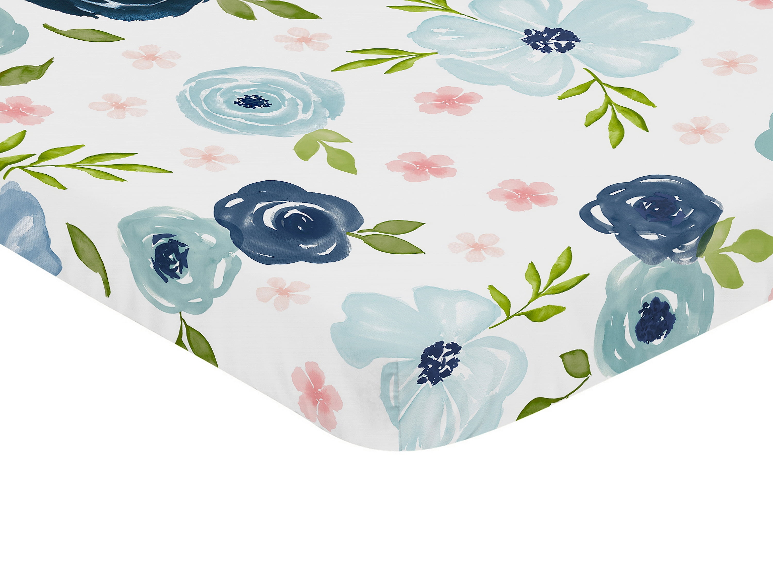 floral mini crib sheet