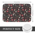 thumbnail image 2 of Yiaed Fly Agaric and Flowers Print Flannel Doormat Mat Outdoor Indoor Door Mats, Non Slip Durable Entrance Rugs for Outside Entry, Porch, Resist Dirt, 16"x24", 2 of 7