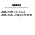 thumbnail image 2 of Transit Auto Front Rear Disc Brake Rotors and Semi-Metallic Pads Kit for Car Jeep Renegade Fiat 500X K8F-102554, 2 of 11