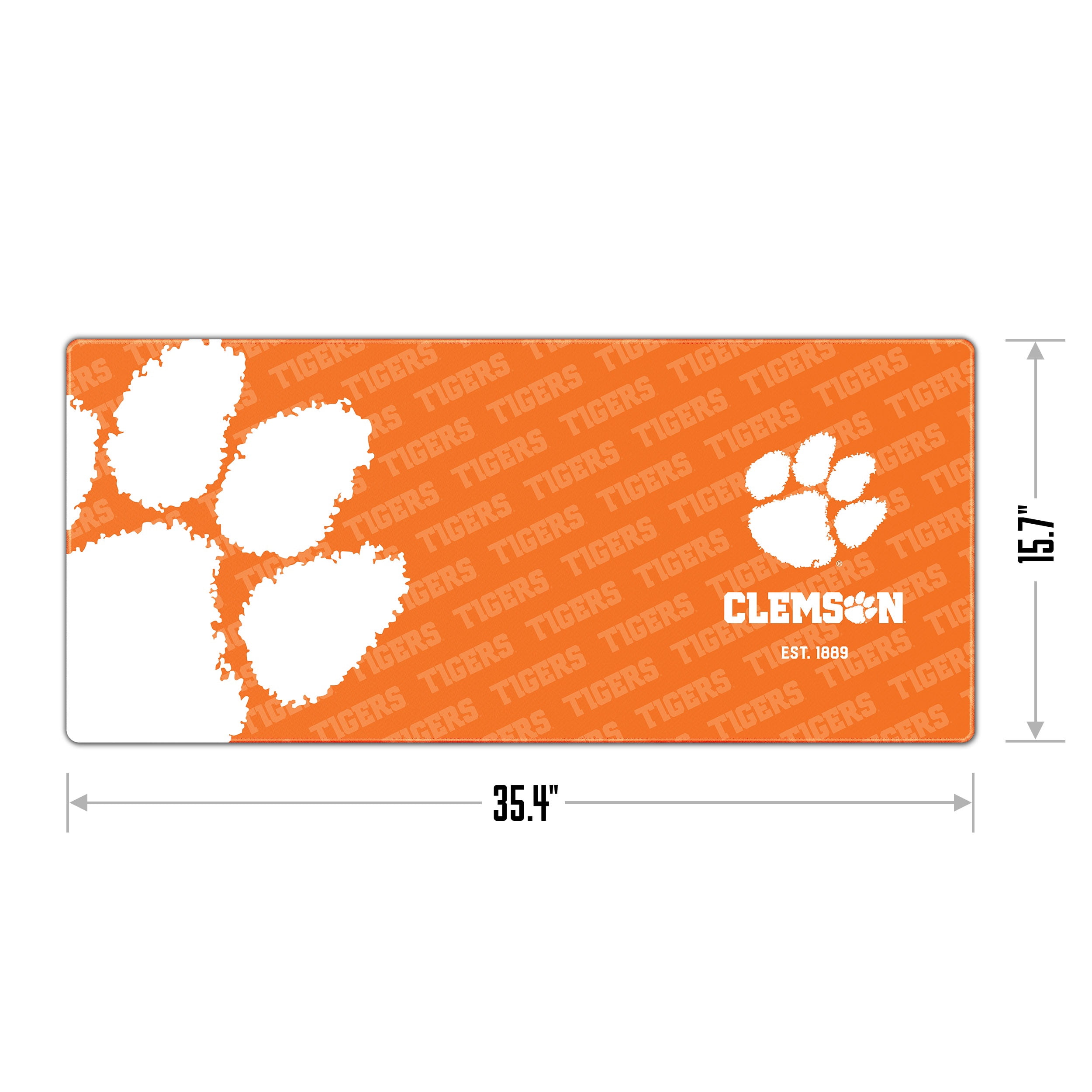 YouTheFan NCAA Clemson Tigers Logo Series Desk Pad