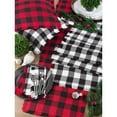 thumbnail image 3 of Saro Lifestyle Fringed Buffalo Plaid Napkin (Set of 4), 3 of 5