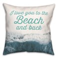 thumbnail image 2 of Creative Products To the Beach and Back Teal 18x18 Spun Poly Pillow, 2 of 3