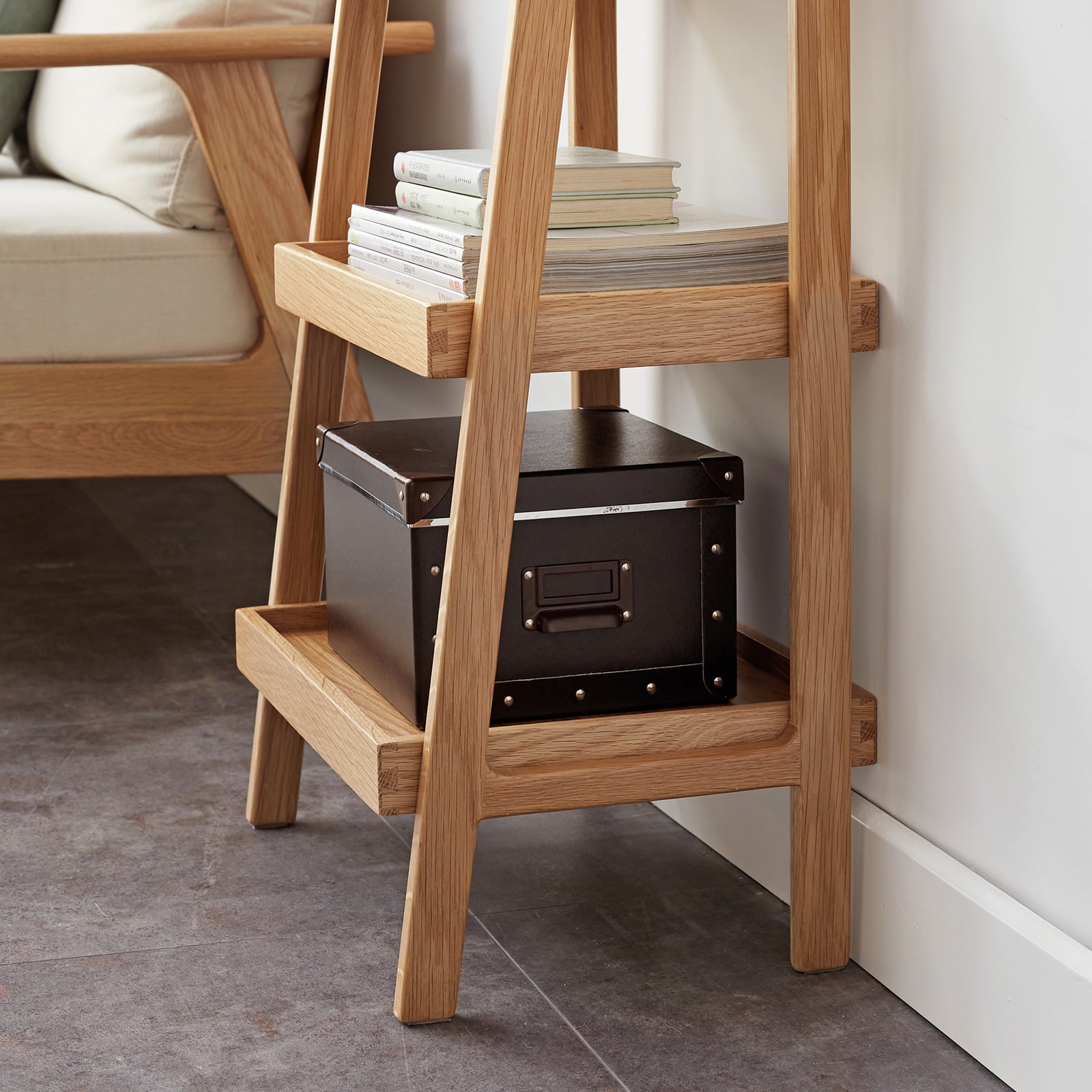 MAYEERTY 3-Tier Solid Beech Wood Shoe Rack & Storage Bench – Multi-Purpose Organizer for Entryway, Living Room, and More