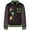 Black / gray, variant on Minecraft Creeper Steve Alex Varsity Bomber Jacket Little Kid to Big Kid