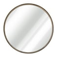 thumbnail image 2 of HBCY Creations 27.5" Large Round Mirror - Beautiful Brushed Bronze Wall Mirror - Handcrafted Oil Rubbed Circle Mirror - Metal Framed Decorative Mirrors for Wall, 2 of 13