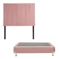 thumbnail image 1 of Box Base Cama Matrimonial + Cabecera Argos Palo de Rosa Dicasa  Argos Dante, 1 of 8