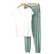 thumbnail image 2 of TaTaai Loose Fit Winter Sleepwear Women, Thick Warm Pajama Top with Pants, Solid Color Fleece Loungewear Set, Cozy Cold Weather Apparel Gift, 2 of 6